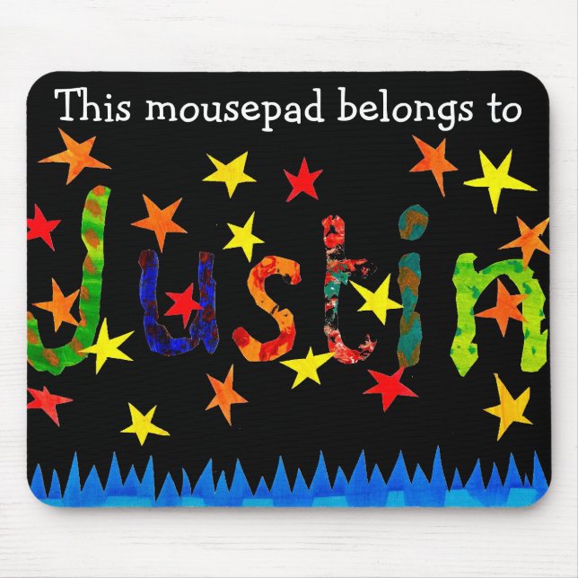 Tapis De Souris 'Justin' Mousepad (Devant)