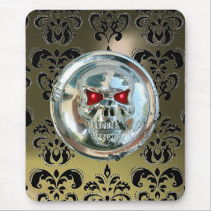 Tapis De Souris JUTEAU DE CHROME, Damas, Âge gris