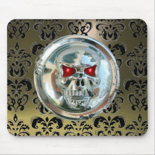 Tapis De Souris JUTEAU DE CHROME, Damas, Âge gris