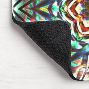 Tapis De Souris Kaleidocope coloré avec une texture qui ressemble 