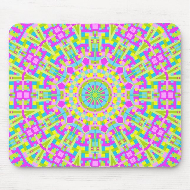 Tapis De Souris Kaleidoscope coloré 05 (Devant)