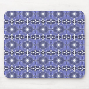 Tapis De Souris Kaleidoscope Indigo de Minuit 
