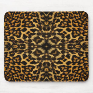 Tapis De Souris Kaleidoscope Leopard Fur Motif mousepad
