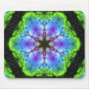 Tapis De Souris Kaleidoscope vert
