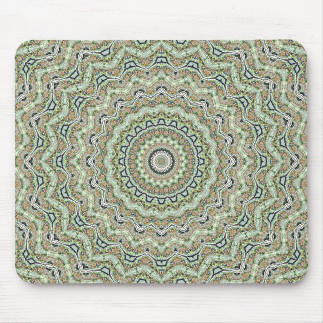 Tapis De Souris Kaleidoscope vert (Devant)