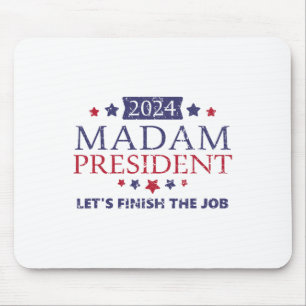 Tapis De Souris Kamala Harris Madame la Présidente Finissons le tr