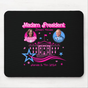 Tapis De Souris Kamala Harris Madame la Présidente Maison Blanche
