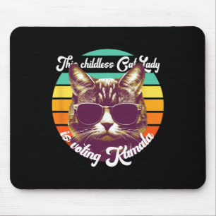 Tapis De Souris Kamala Harris Tim Wheimer Waltz - Chat sans enfant
