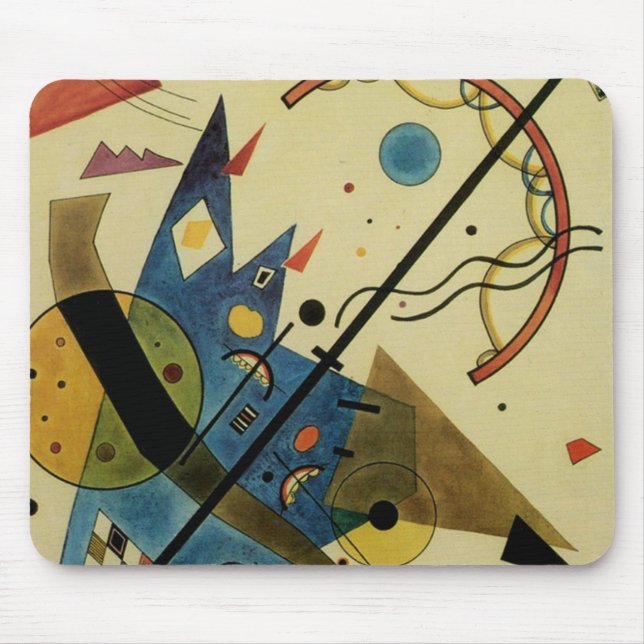 Tapis De Souris Kandinsky Cercles Abstraits Formes (Devant)