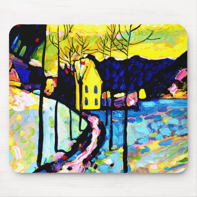 Tapis De Souris Kandinsky - Paysage hivernal (Devant)