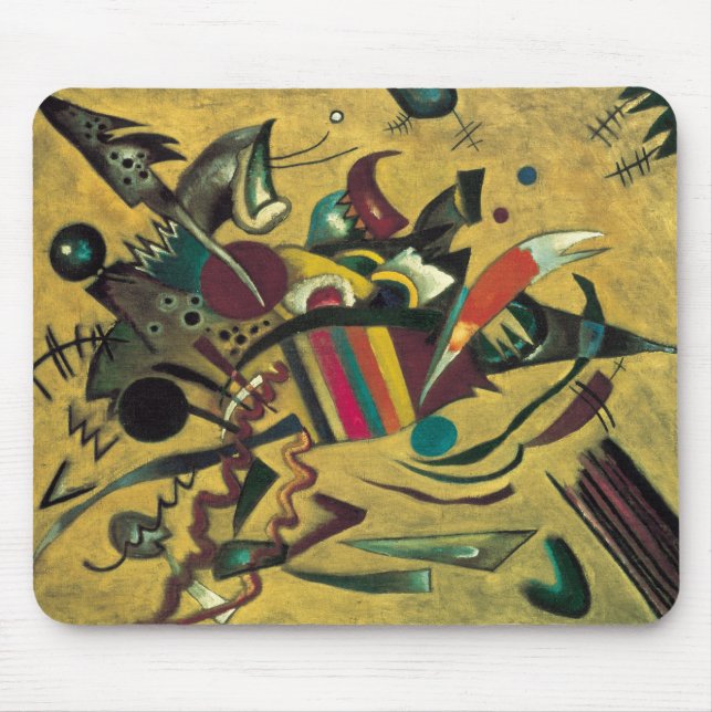 Tapis De Souris Kandinsky Points Peinture en toile Abstraite (Devant)