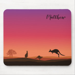 Tapis De Souris Kangaroo Thème Personnalisé Pad Souris