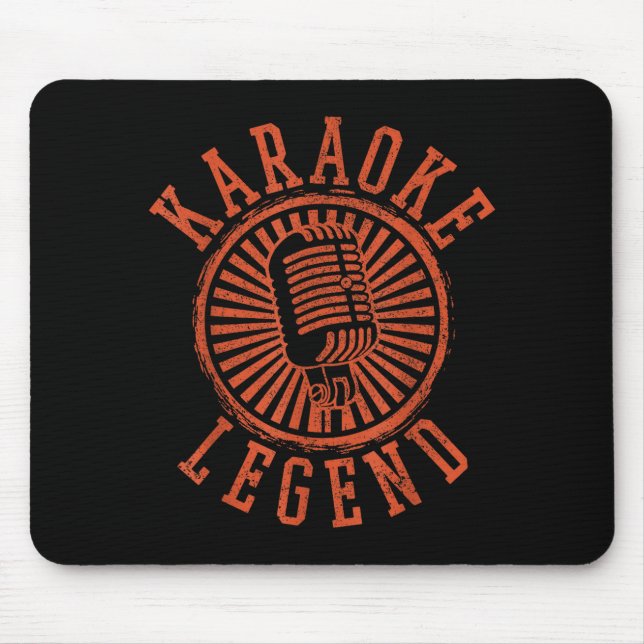 Tapis De Souris Karaoke Legend - Singing Microphone Party Singer G (Devant)