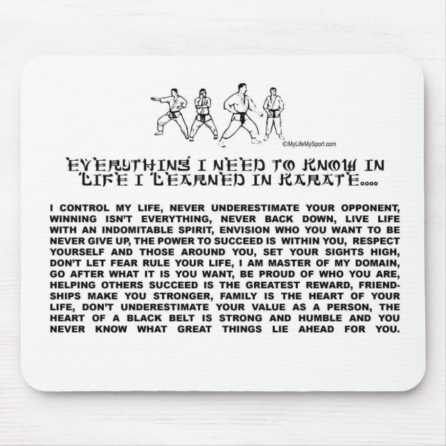 TAPIS DE SOURIS KARATE (Devant)