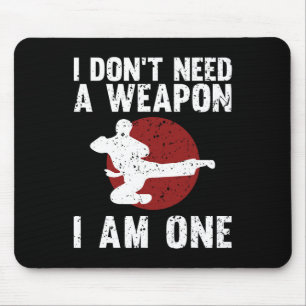 Tapis De Souris Karaté Drôle Hommes Femmes Taekwondo Arts Martiaux