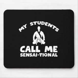 Tapis De Souris Karate Kung Fu Sensai Enseignant - Arts Martiaux