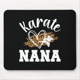 Tapis De Souris Karate Nana Leopard Karate Nana Grandma 1