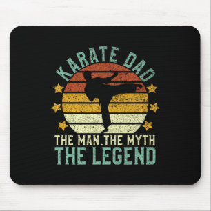 Tapis De Souris Karate Papa L'Homme Le Mythe La Légende 