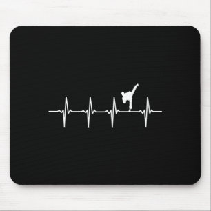 Tapis De Souris Karate Taekwondo Battement de coeur - Karatéka Cei
