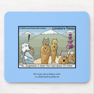 Tapis De Souris Katmandu et Dogmandu Cartoon Funny Mouse Pad