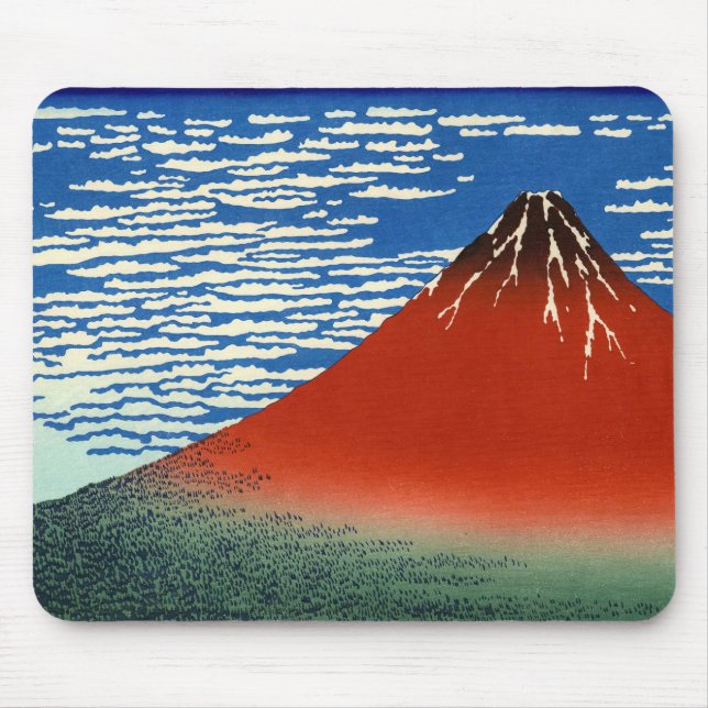Tapis De Souris Katsushika Hokusai - Vent Fin, Matin Clair (Devant)