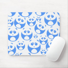 Tapis De Souris Kawaii Panda bébé bleu et blanc modèle