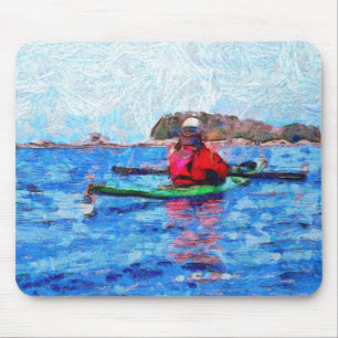 Tapis De Souris Kayak en Alaska Îles Barenoff