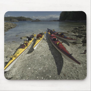 Tapis De Souris Kayaks sur l'île Dicebox, Broken Island Group,