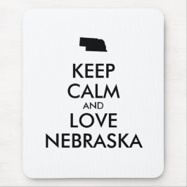 Tapis De Souris KEEP CALM et LOVE NEBRASKA