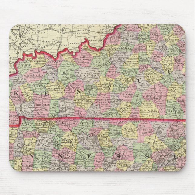 Tapis De Souris Kentucky, Tennessee 3 (Devant)