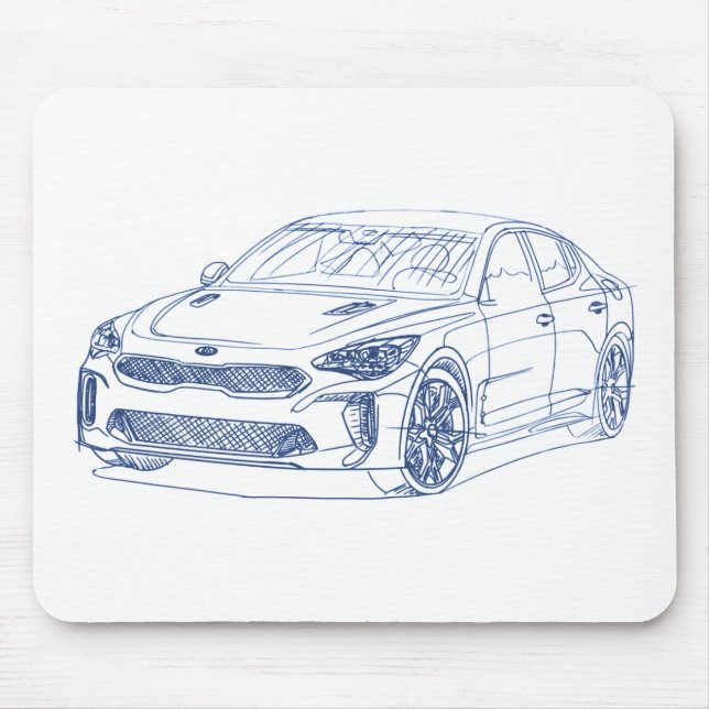 Tapis De Souris Kia Stinger 2018 (Devant)