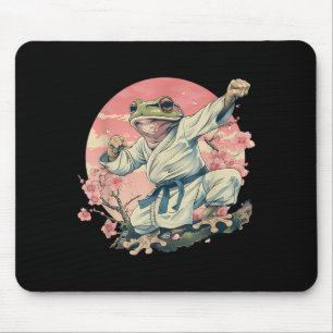 Tapis De Souris Kickboxing Sakura Jiu-Jitsu Judo Mma Crapaud