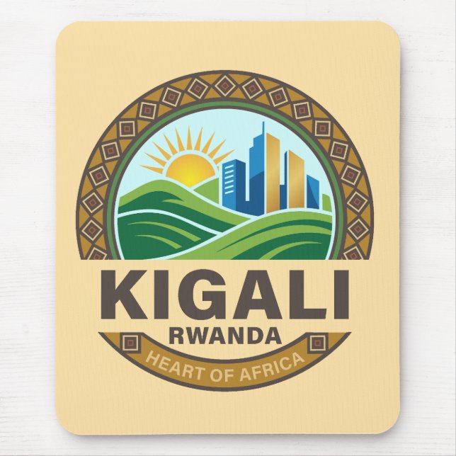 Tapis De Souris Kigali Rwanda Africa (Devant)