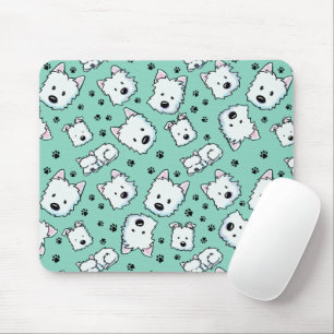 Tapis De Souris KiniArt Amoureux de Westie
