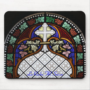 Tapis De Souris Kirchenfenster La Roche FR Suisse Mousepad