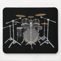 Kit tambour noir : Mousepad