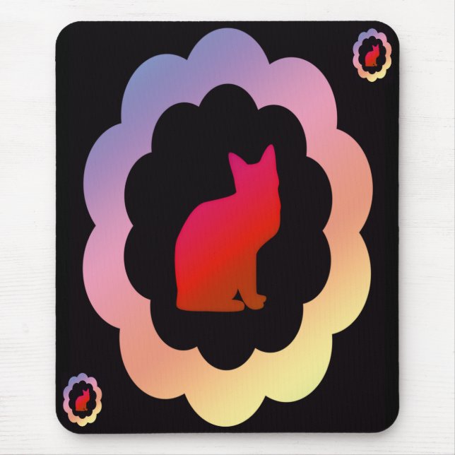 Tapis De Souris Kitty à paille - (Devant)
