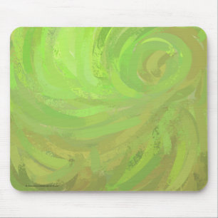 Tapis De Souris Kiwi Bash Green Swirl