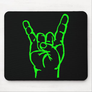 Tapis De Souris Klaxons verts Mousepad en métal