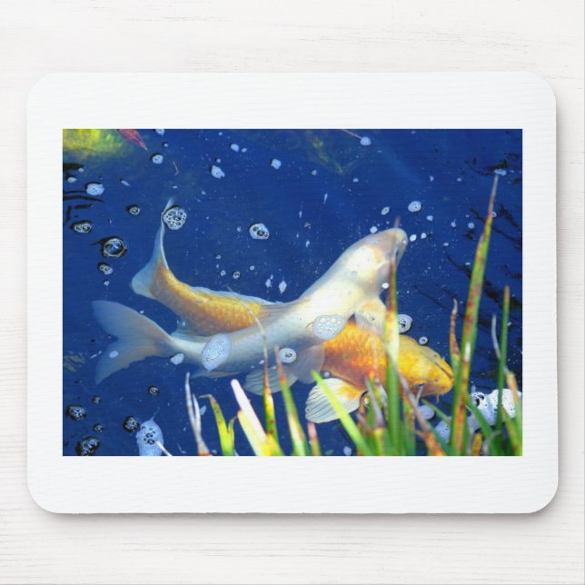 Tapis De Souris koi carpe nage mousepad (Devant)