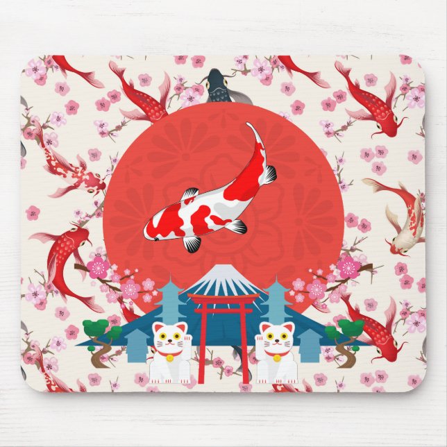 Tapis De Souris Koi Pond (Devant)