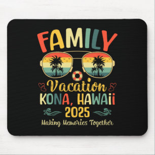 Tapis De Souris Kona Hawaii Beach Famille Vacances été 2025