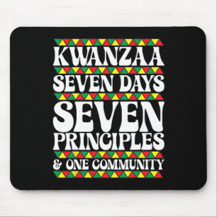 Tapis De Souris Kwanzaa Sept Jours Sept Principes Une Communauté