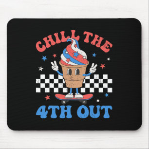 Tapis De Souris La 4ème Glace Rétro Patriotique du 4 Juillet