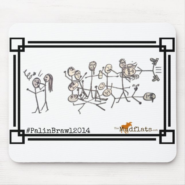 Tapis De Souris La bagarre de Palin, par Jeanne Devon (Devant)