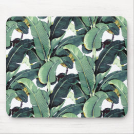 Tapis De Souris La banane laisse à paume Mousepad tropical