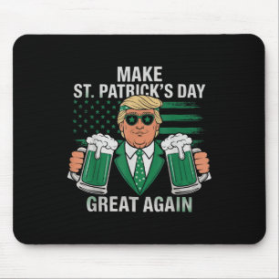 Tapis De Souris La bière Trump rend le Jour de la Saint Patrick pl