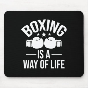 Tapis De Souris La Boxe Est Un Moyen De Vie - Kickboxing Kickboxer