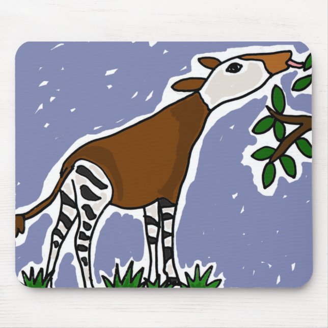 Tapis De Souris La BV bande dessinée d'art d'okapi (Devant)