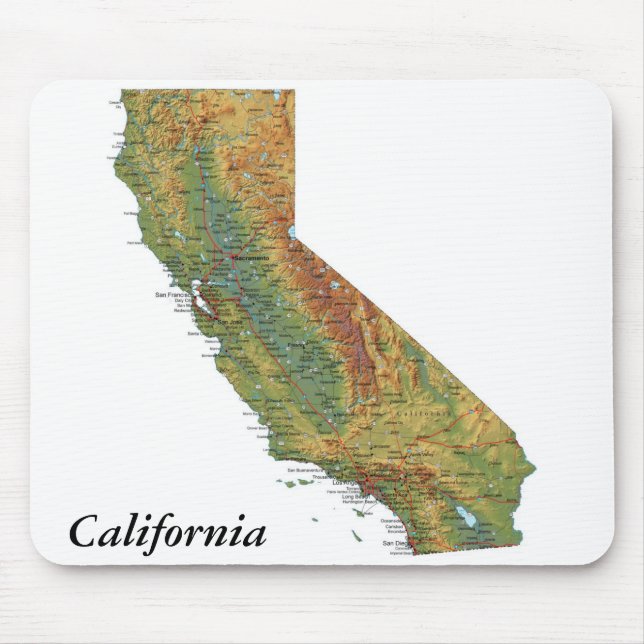 Tapis De Souris La Californie Mousepad (Devant)